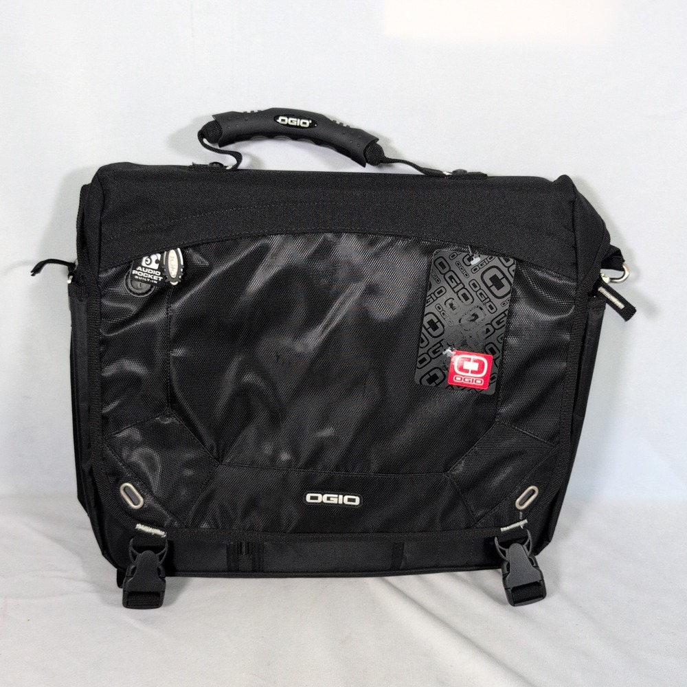 OGIO Classification 03507 Black Nylon Messenger Laptop Bag Mens Womens OS